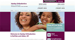 Desktop Screenshot of hanleyorthodontics.com