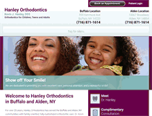 Tablet Screenshot of hanleyorthodontics.com